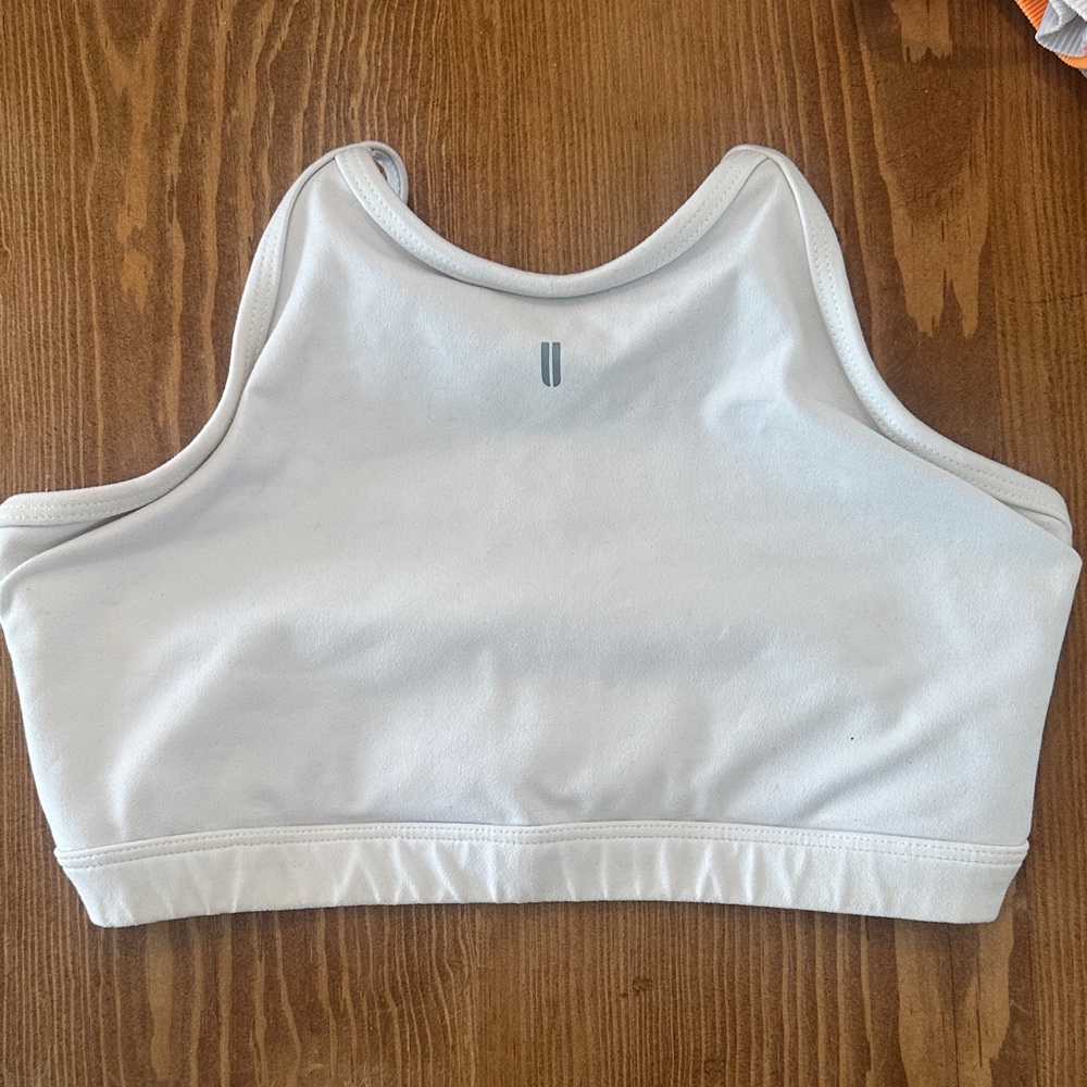 NOBULL White and Gray Sports Bra